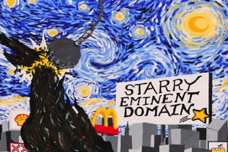Starry Eminent Domain
acrylic on canvas
$1,000